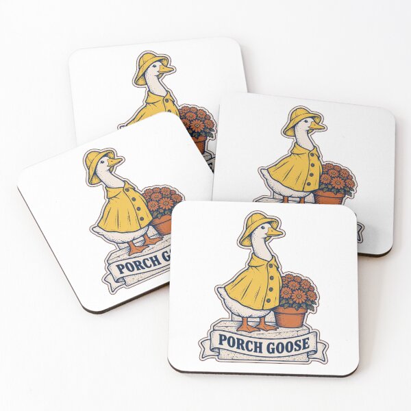 Item preview, Porch Goose in Rain Slicker | Funny Concrete Lawn Goose Outfit Midwest Decor designed and sold by StickyGuys.