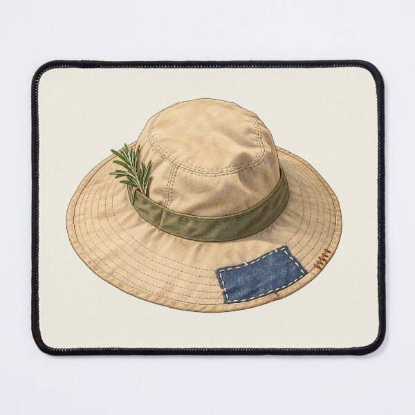 Item preview, Visible Mending Canvas Sun Hat Patchwork designed and sold by MythicCotton.