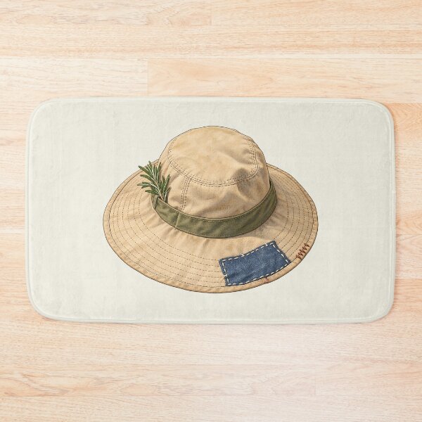 Item preview, Visible Mending Canvas Sun Hat Patchwork designed and sold by MythicCotton.