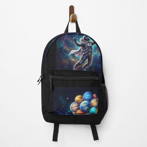Item preview, Astronaut Holding Planet Balloons Surreal Space Galaxy Art designed and sold by ArtivaaStudio.
