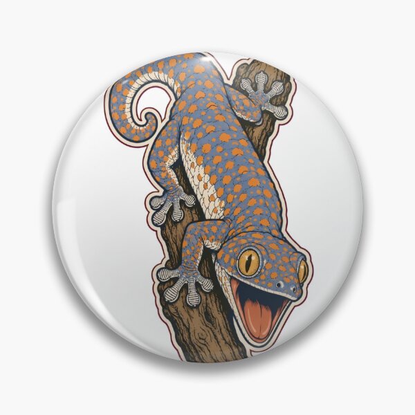 Item preview, Tokay Gecko Sticker | Angry Barking Tokay Reptile Lover Die Cut designed and sold by StickyGuys.