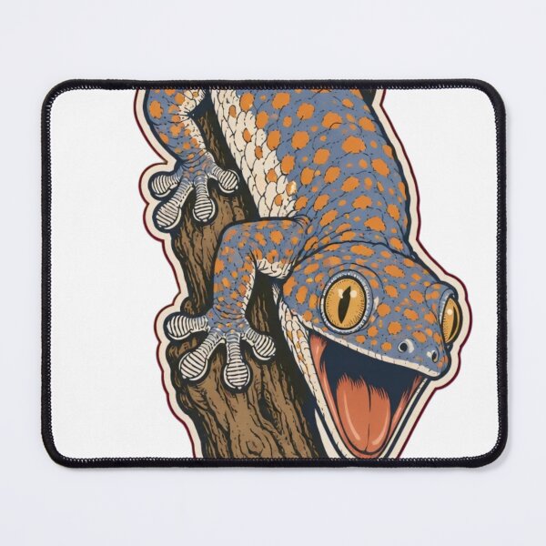 Item preview, Tokay Gecko Sticker | Angry Barking Tokay Reptile Lover Die Cut designed and sold by StickyGuys.