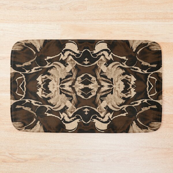 Item preview, Champagne Ember Kaleidoscope – Elegant Botanical Pattern designed and sold by SulkaCreative.