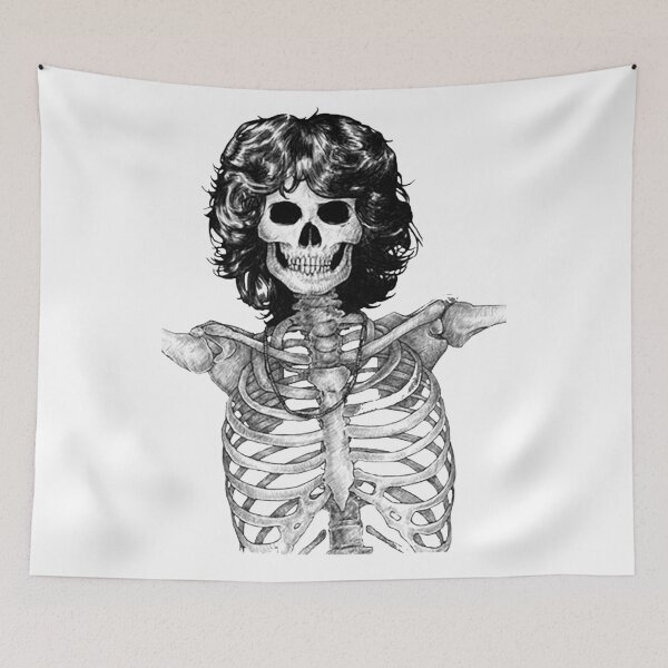 Item preview, The Doors Skeleton Rock Illustration designed and sold by DragonBallz18.
