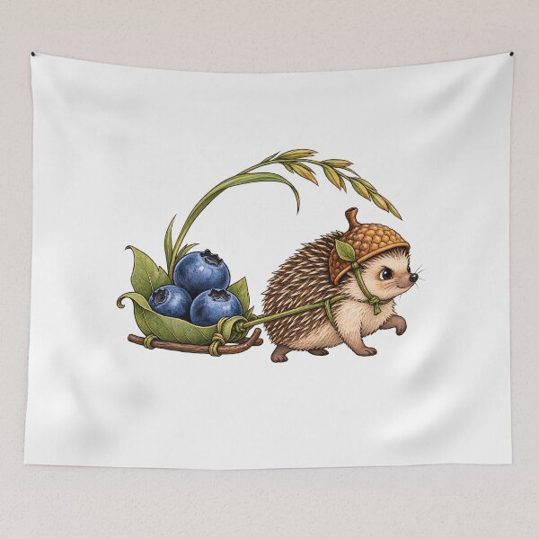 Item preview, Hedgehog Berry Courier designed and sold by EpicwaveDesigns.