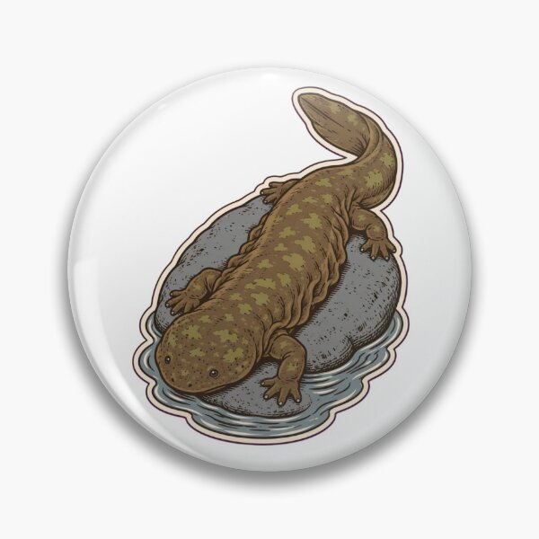 Item preview, Hellbender Salamander Sticker | Giant Wrinkly Salamander Herpetology Die Cut designed and sold by StickyGuys.