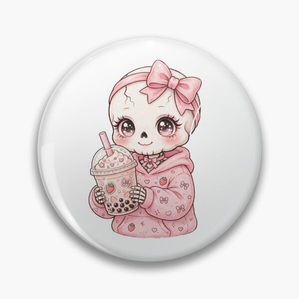 Item preview, Boba tea cute skeleton  designed and sold by priyankajustine.