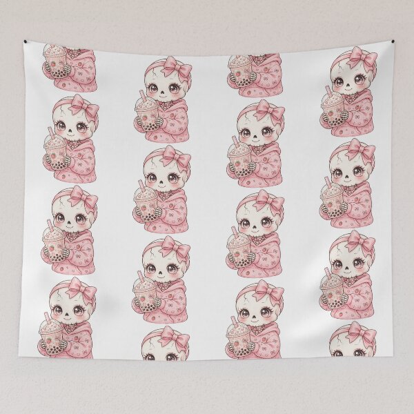 Item preview, Boba tea cute skeleton  designed and sold by priyankajustine.