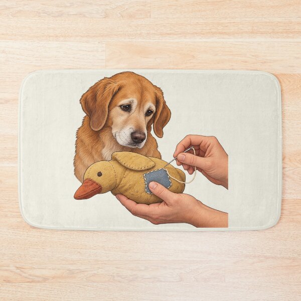 Item preview, Visible Mending Golden Retriever Toy Art designed and sold by MythicCotton.