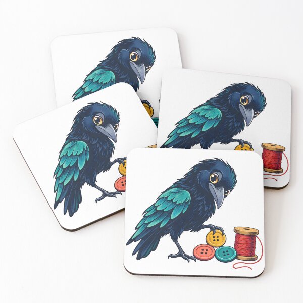 Item preview, Crow Button Collector designed and sold by EpicwaveDesigns.