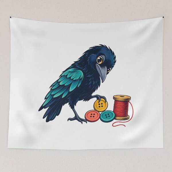 Item preview, Crow Button Collector designed and sold by EpicwaveDesigns.