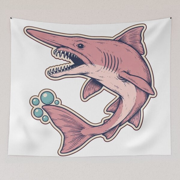 Item preview, Goblin Shark Sticker | Deep Sea Creature Weird Shark Marine Biology Die Cut designed and sold by StickyGuys.