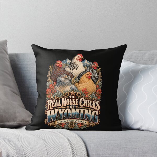 Item preview,  The Real House Chicks of Wyoming, Funny Backyard Chicken Design designed and sold by AwakenedSoul.