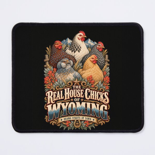 Item preview, The Real House Chicks of Wyoming, Funny Backyard Chicken Design designed and sold by AwakenedSoul.