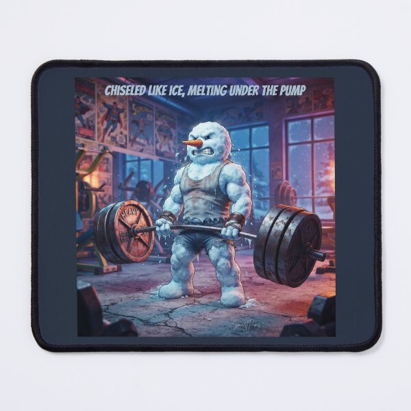 Item preview, Chiseled Like Ice Melting Under The Pump Funny Gym Snowman designed and sold by SmartPuns.