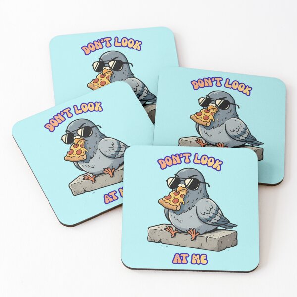 Item preview, Dont Look At Me Pizza Pigeon designed and sold by ZeroContextArt.