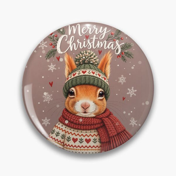 Item preview, Merry Christmas Squirrel designed and sold by Zeewind.