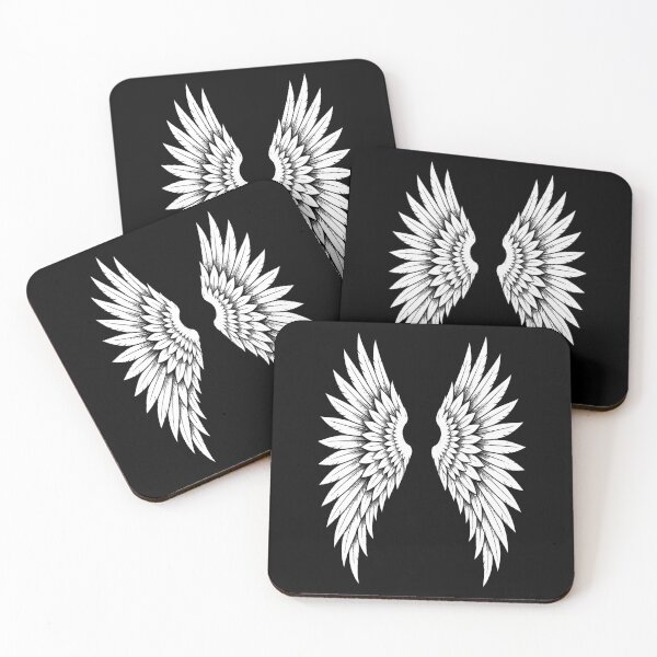 Item preview, Retro Angel Wings Tattoo Flash Rock Poster Design designed and sold by Artycom.