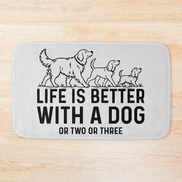 Item preview, life is better with a dog or two or three designed and sold by hautehub.
