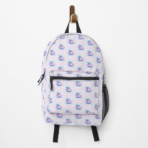 Item preview, Cute Stingray Holding Blue Umbrella in Rain - Kawaii Ocean designed and sold by DariaCraft.