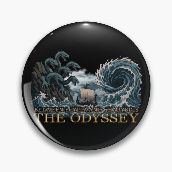 Item preview, Between Scylla and Charybdis - The Odyssey Greek Mythology designed and sold by OLYUS.