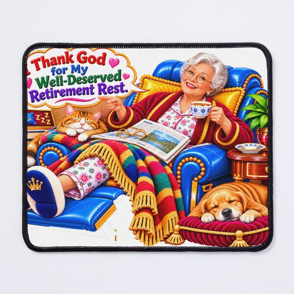 Item preview, Thank God for My Well-Deserved Retirement Rest. designed and sold by New Wave Artworks & Odds &Ends.