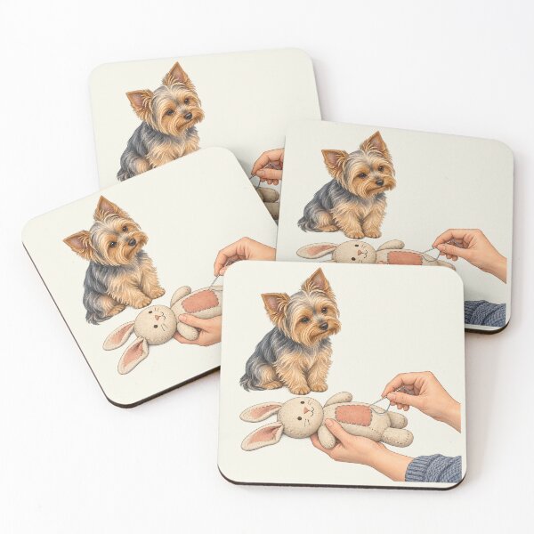 Item preview, Visible Mending Yorkie Dog Toy Patchwork Art designed and sold by MythicCotton.