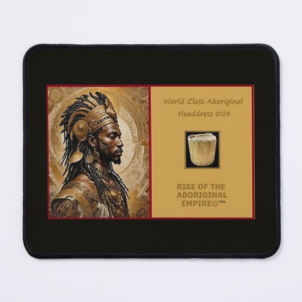 Item preview, Mu’ur (UM) Empire™ al-Benhadiel©™, World Class Aboriginal Headdress 054, expresso background designed and sold by HardyKnitDesign.