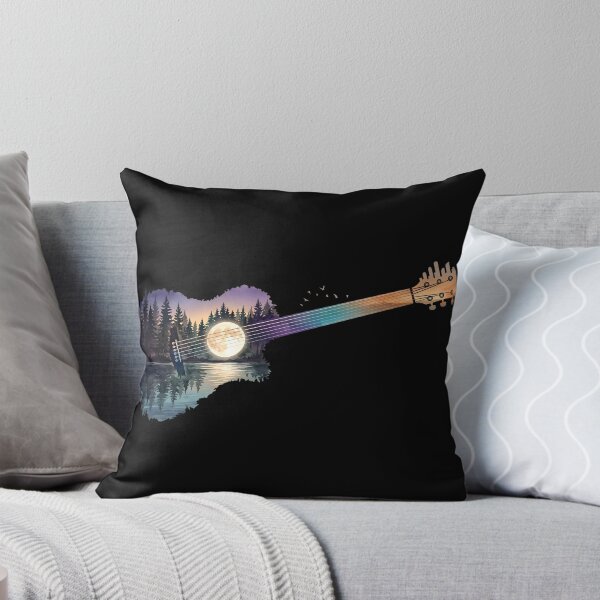 Item preview, Acoustic Guitar Forest Landscape - Sunset Nature Artwork designed and sold by DuckOddity.