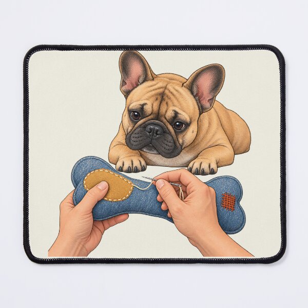 Item preview, French Bulldog Visible Mending Toy Repair designed and sold by MythicCotton.