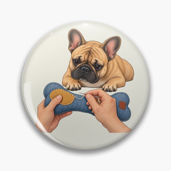 Item preview, French Bulldog Visible Mending Toy Repair designed and sold by MythicCotton.