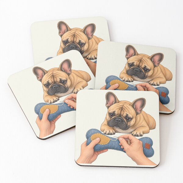 Item preview, French Bulldog Visible Mending Toy Repair designed and sold by MythicCotton.