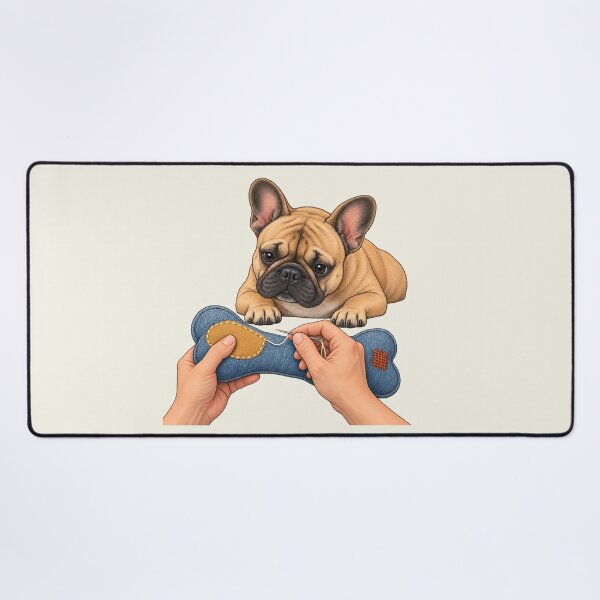 Item preview, French Bulldog Visible Mending Toy Repair designed and sold by MythicCotton.