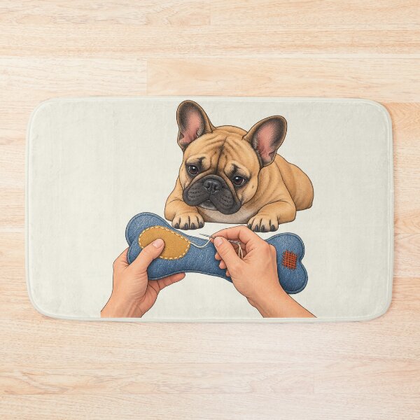 Item preview, French Bulldog Visible Mending Toy Repair designed and sold by MythicCotton.