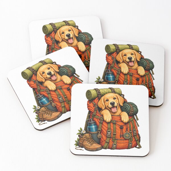 Item preview, Hiking Dog – Labrador Backpack Adventure designed and sold by Digital Culture Studio.