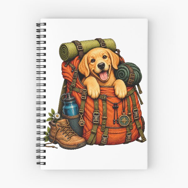 Item preview, Hiking Dog – Labrador Backpack Adventure designed and sold by Digital Culture Studio.