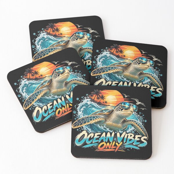 Item preview, ocean vibes only-cool sea turtle beach design designed and sold by gypsy-joker.
