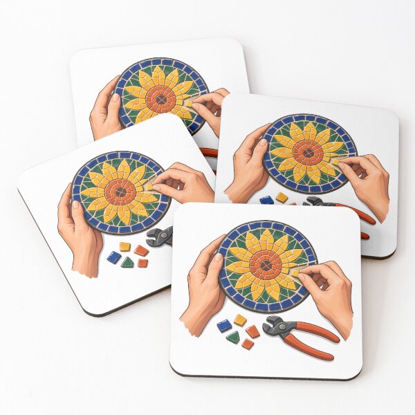 Item preview, Colorful Mosaic Making Hands designed and sold by Philippa Shop.