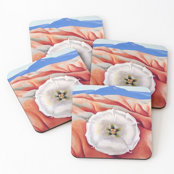 Item preview, Red hills and white flower ii designed and sold by EtherShadeArt.