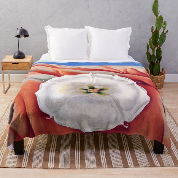 Item preview, Red hills and white flower ii designed and sold by EtherShadeArt.