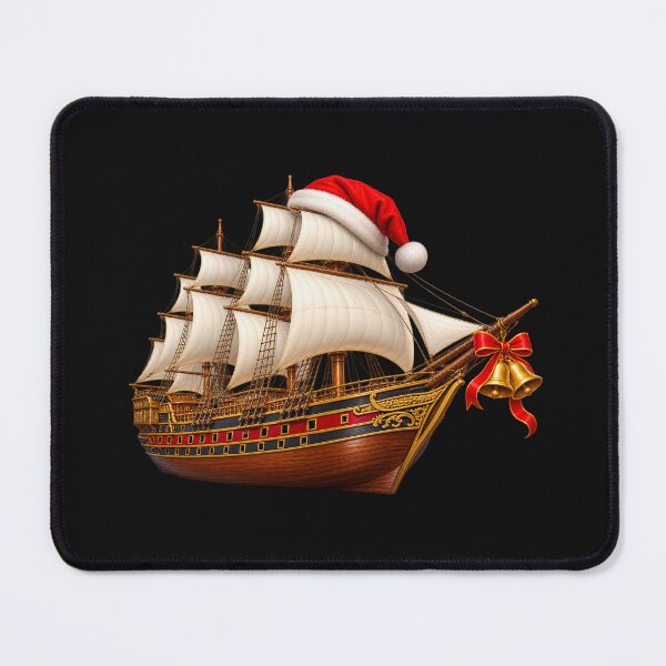 Item preview, Merry Christmas Santa Hat Ship designed and sold by annenambiro.
