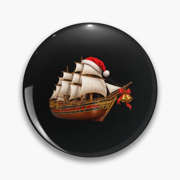 Item preview, Merry Christmas Santa Hat Ship designed and sold by annenambiro.