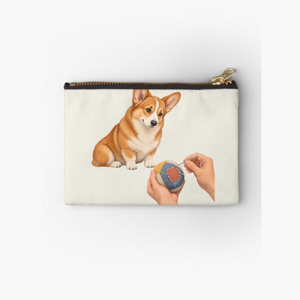 Item preview, Visible Mending Corgi Dog Toy Repair Art designed and sold by MythicCotton.
