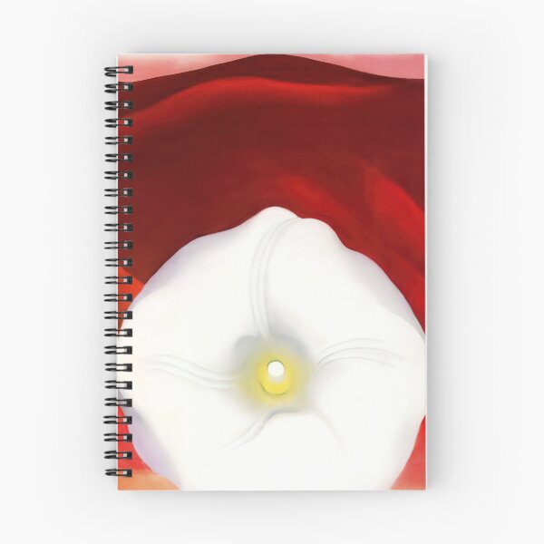 Item preview, Red hills and white flower designed and sold by EtherShadeArt.