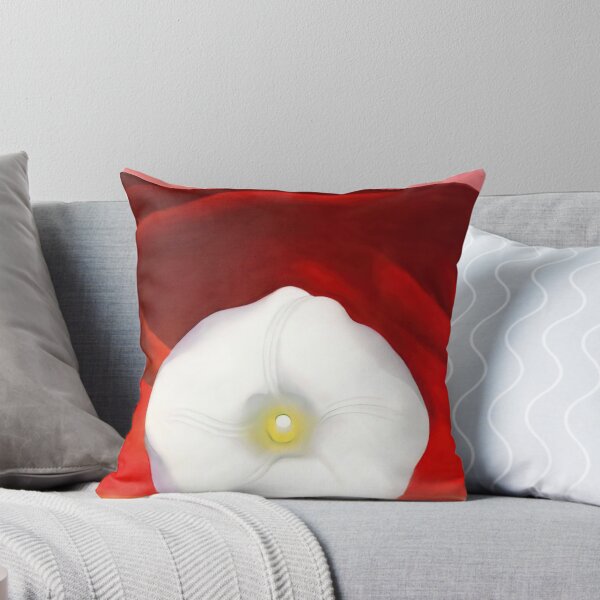 Item preview, Red hills and white flower designed and sold by EtherShadeArt.