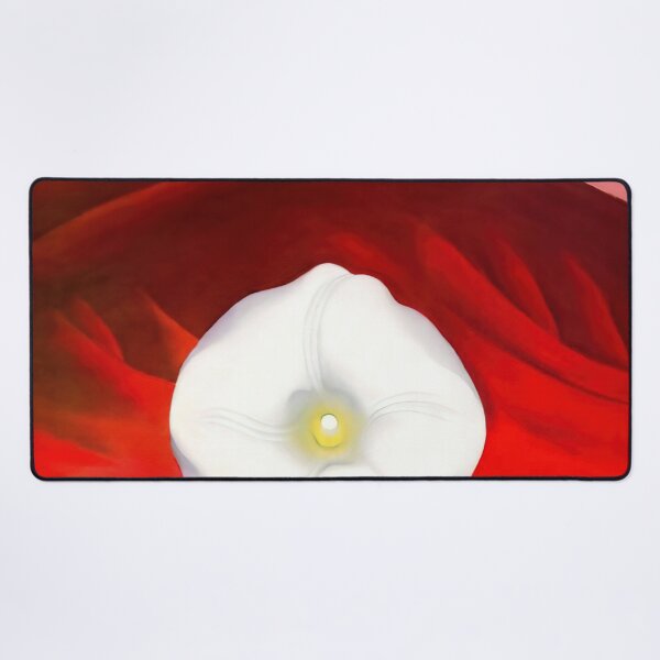 Item preview, Red hills and white flower designed and sold by EtherShadeArt.