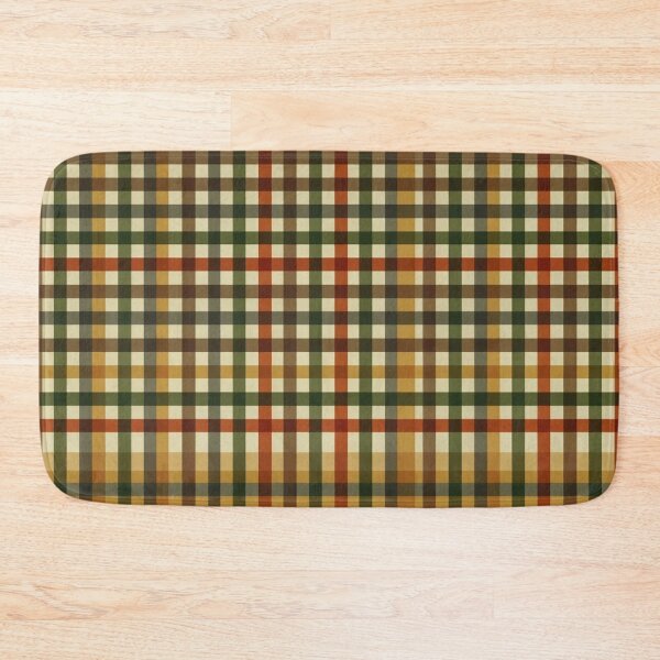 Item preview, Plaid Pattern - Gold and Forest Green designed and sold by Mindful Wall Art Studio.
