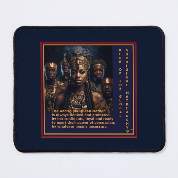 Item preview, Mu’ur (UM) Empire™ al-Benhadiel©™, Rise of the Global Aboriginal Matriarchy 008, blue background designed and sold by HardyKnitDesign.