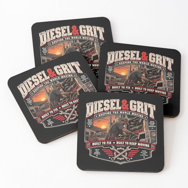 Item preview, Diesel & Grit - Vintage Diesel Mechanic Americana Workwear T-Shirt designed and sold by DomKo10.