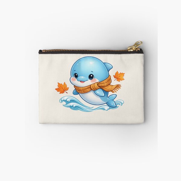 Item preview, Dolphin Jumping in Autumn Scarf - Fall Sea Life designed and sold by DariaCraft.